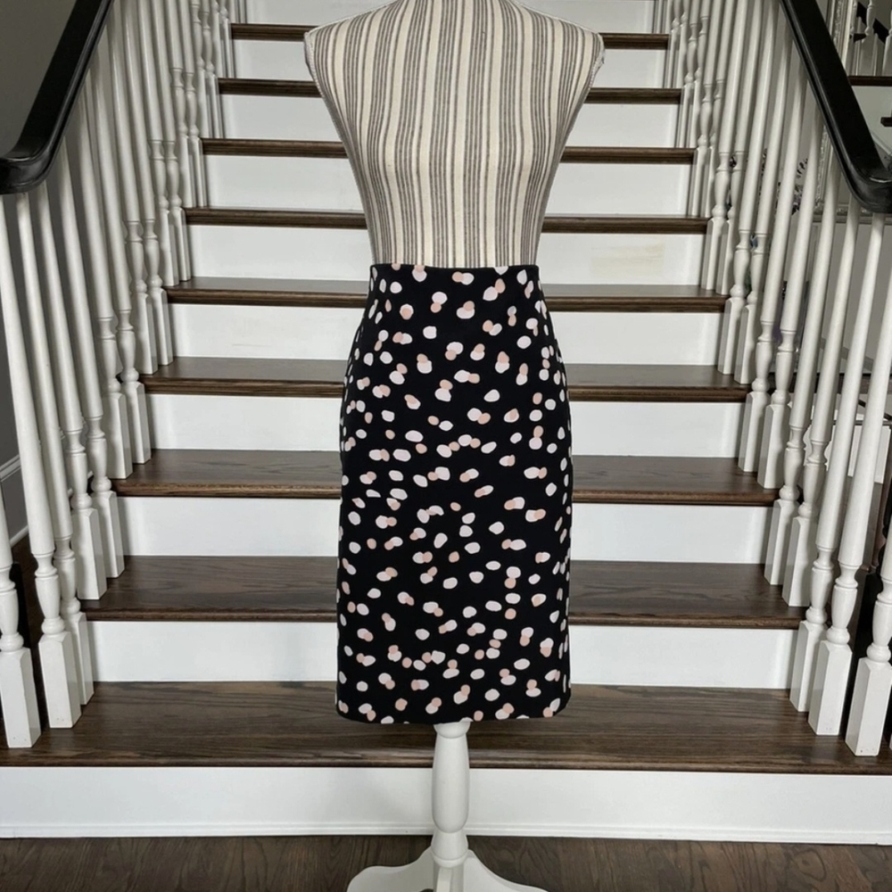 Philosophy Black and White Patterned Pencil Skirt